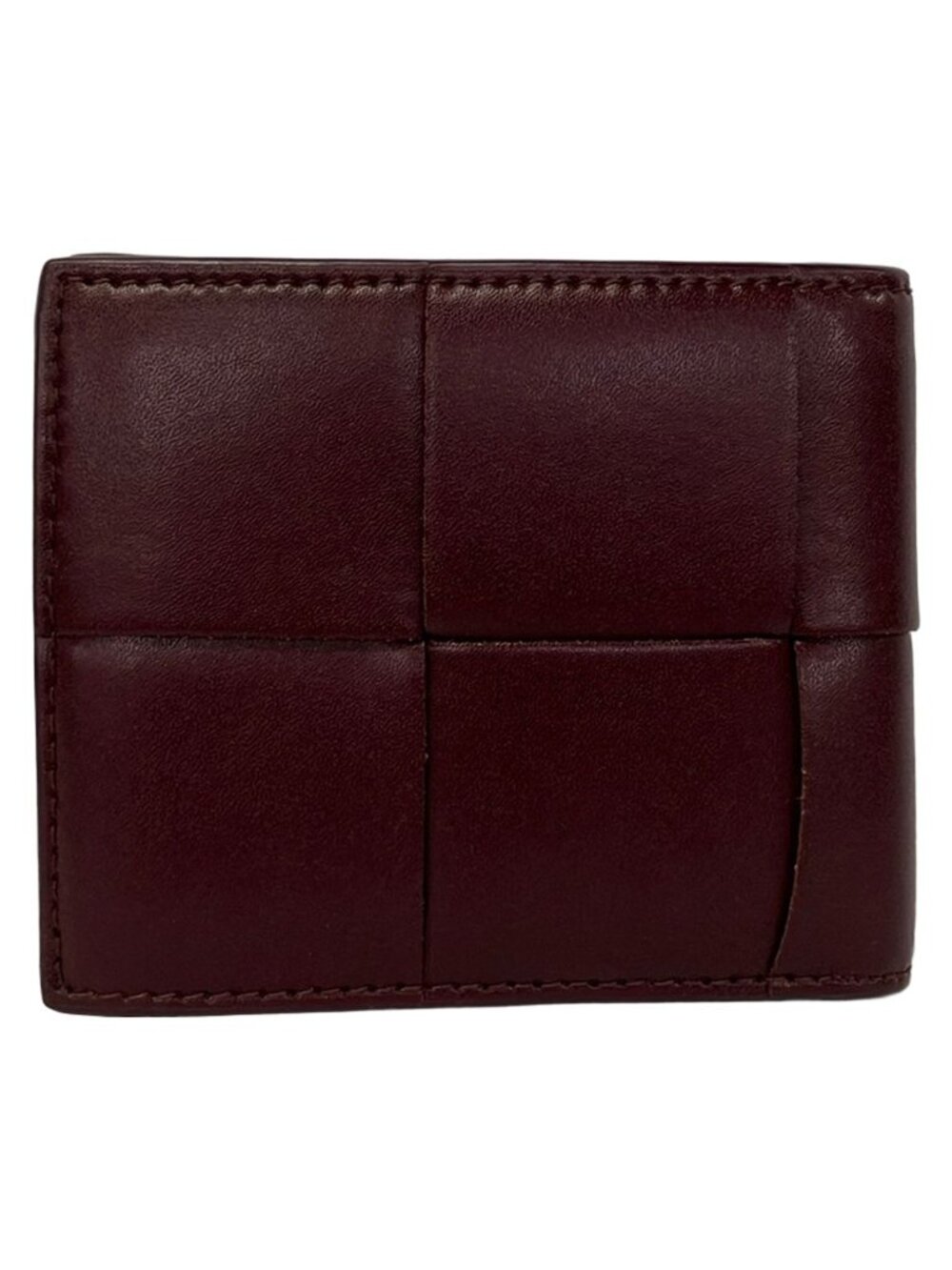 Bottega Veneta Billfold Cassette Bordeaux Leather Wallet